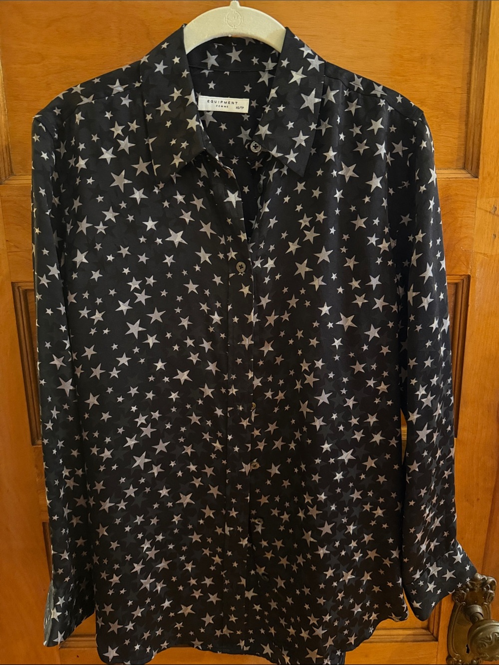 Equipment Silk Blouse in Star Print